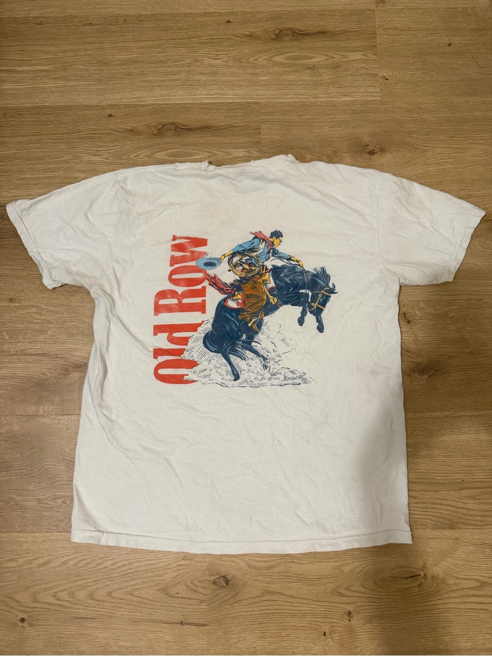 Old Row Marlboro Inspired Western Graphic Tee with Bronc Rider